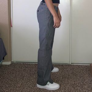 American eagle outfitters wide leg plaid pant